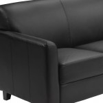 Black LeatherSoft Sofa