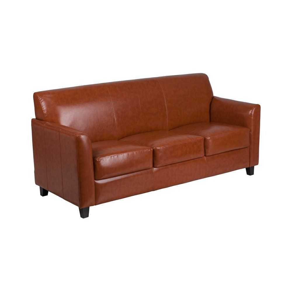 Cognac LeatherSoft Sofa Cognac LeatherSoft Sofa