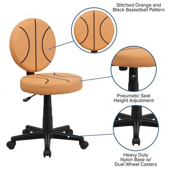 Basketball Swivel Task Office Chair