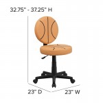 Basketball Swivel Task Office Chair