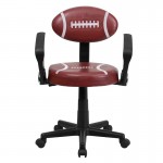 Football Swivel Task Office Chair with Arms