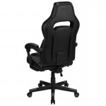 Ergonomic Computer Chair with Fully Reclining Back/Arms, Slide-Out Footrest, Massaging Lumbar - Black/Gray