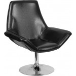 HERCULES Sabrina Series Black LeatherSoft Side Reception Chair