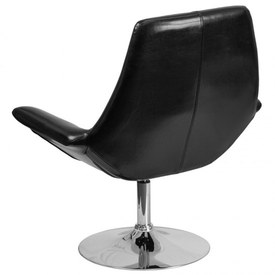 HERCULES Sabrina Series Black LeatherSoft Side Reception Chair