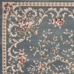 Avalon Slate Blue Aubusson 5'3" x 7'7" Rug