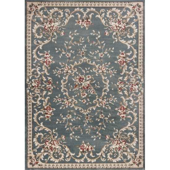 Avalon Slate Blue Aubusson 9' x 12' Rug