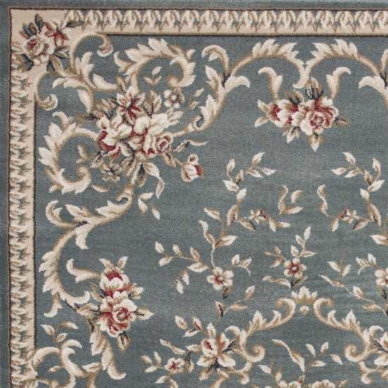 Avalon Slate Blue Aubusson 9' x 12' Rug