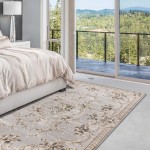 Avalon Light Grey Aubusson 3'3" x 5'3" Rug