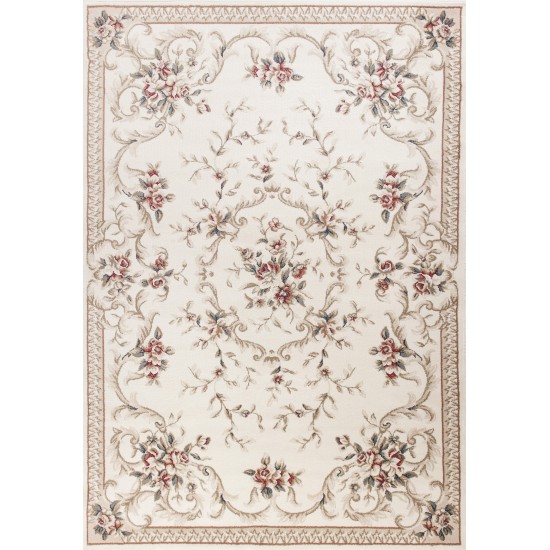 Avalon Ivory Aubusson 3'3" x 5'3" Rug