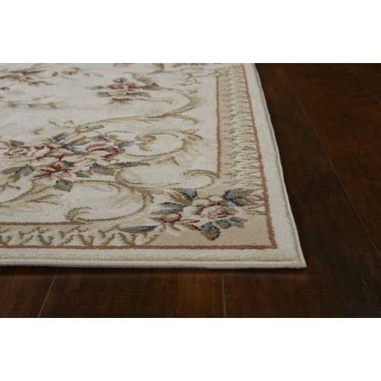 Avalon Ivory Aubusson 3'3" x 5'3" Rug