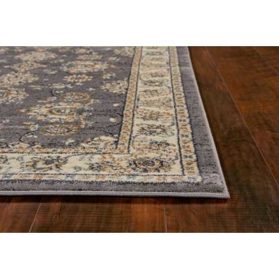 Avalon Grey/Ivory Kashan 3'3" x 5'3" Rug