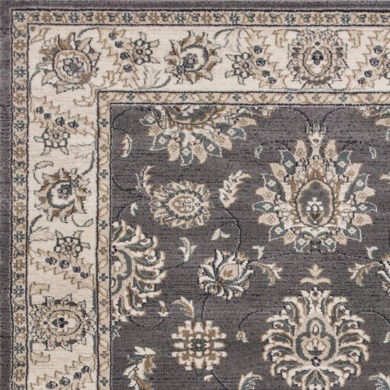 Avalon Grey/Ivory Kashan 5'3" x 7'7" Rug