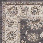 Avalon Grey/Ivory Kashan 5'3" x 7'7" Rug