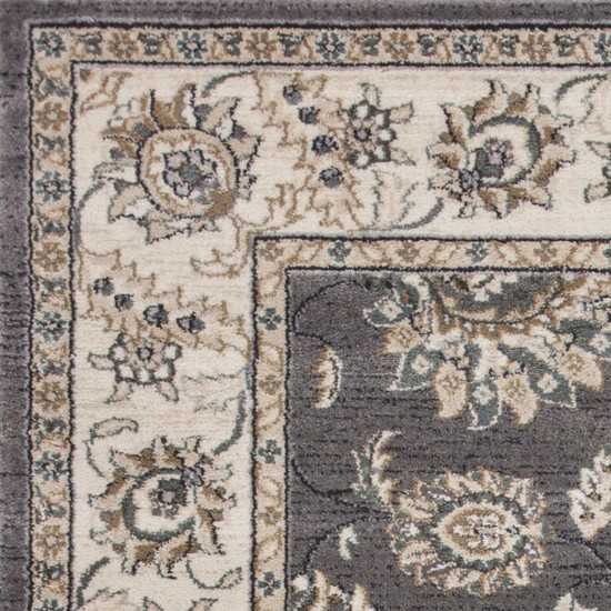 Avalon Grey/Ivory Kashan 5'3" x 7'7" Rug