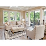 Avalon Grey/Ivory Kashan 5'3" x 7'7" Rug