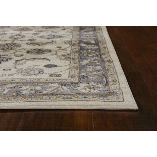 Avalon Ivory/Grey Mahal 2' x 7'7" Runner Rug