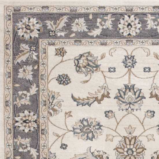 Avalon Ivory/Grey Mahal 2' x 7'7" Runner Rug