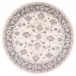 Avalon Ivory/Grey Mahal 7'10" Round Rug