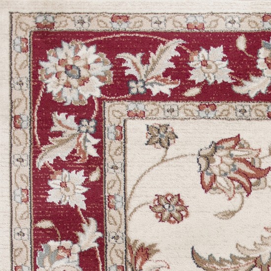Avalon Ivory/Red Mahal 7'10" x 9'10" Rug