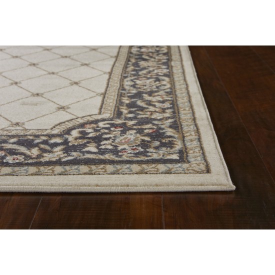 Avalon Ivory/Grey Courtyard 2' x 7'7" Runner Rug