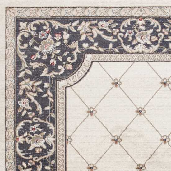 Avalon Ivory/Grey Courtyard 2' x 7'7" Runner Rug