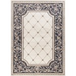 Avalon Ivory/Grey Courtyard 3'3" x 5'3" Rug