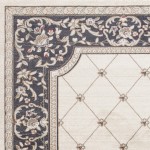 Avalon Ivory/Grey Courtyard 3'3" x 5'3" Rug