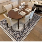 Avalon Ivory/Grey Courtyard 9' x 12' Rug