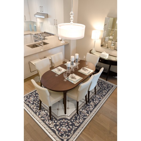 Avalon Ivory/Grey Courtyard 9' x 12' Rug