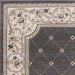 Avalon Grey/Ivory Courtyard 2' x 7'7" Runner Rug