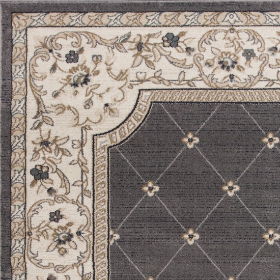 Avalon Grey/Ivory Courtyard 3'3" x 5'3" Rug