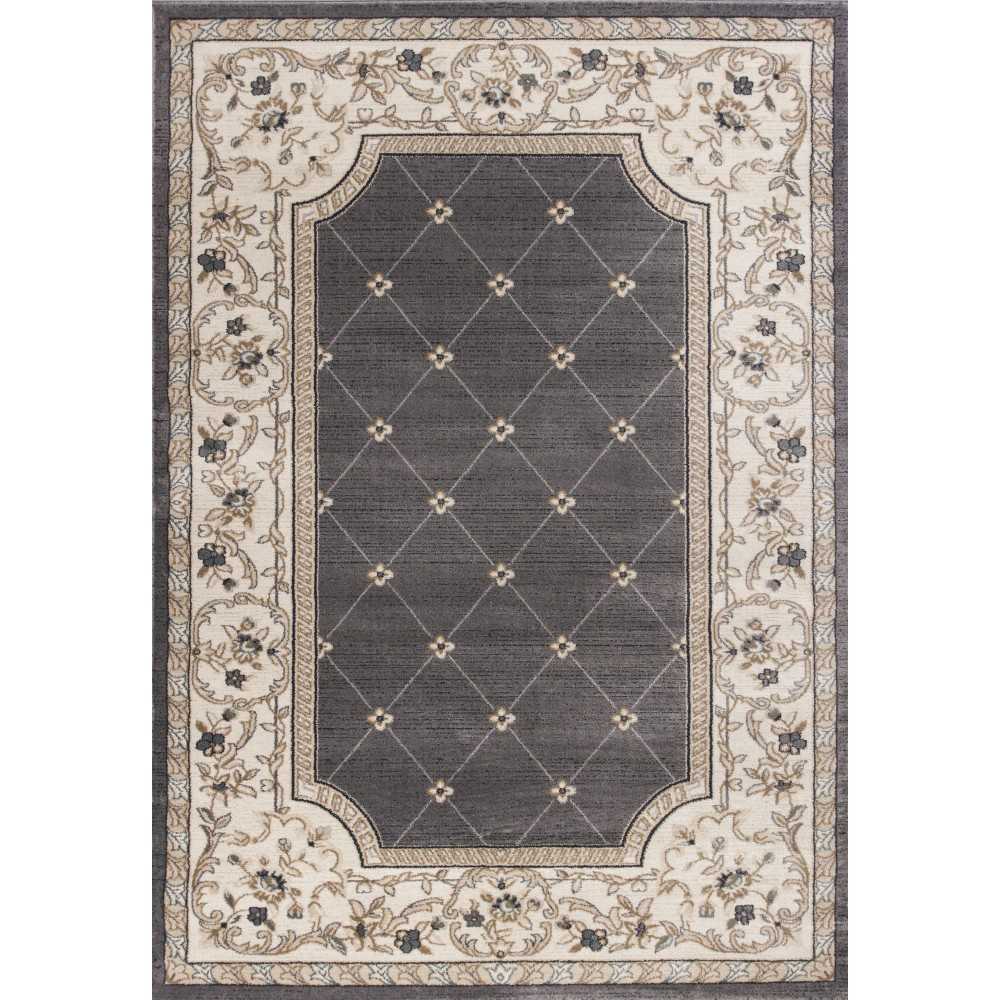 Avalon Grey/Ivory Courtyard 5'3" x 7'7" Rug