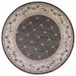 Avalon Grey/Ivory Courtyard 7'10" Round Rug