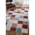 Avalon Brown Checkered 2' x 7'7" Runner Rug