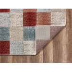 Avalon Brown Checkered 2' x 7'7" Runner Rug