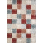 Avalon Brown Checkered 3'3" x 5'3" Rug