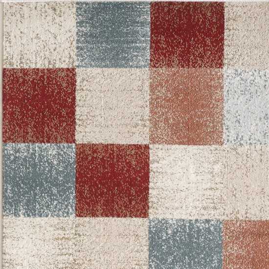 Avalon Brown Checkered 3'3" x 5'3" Rug