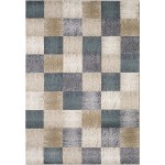 Avalon Ivory Checkered 2' x 7'7" Runner Rug