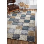 Avalon Ivory Checkered 2' x 7'7" Runner Rug