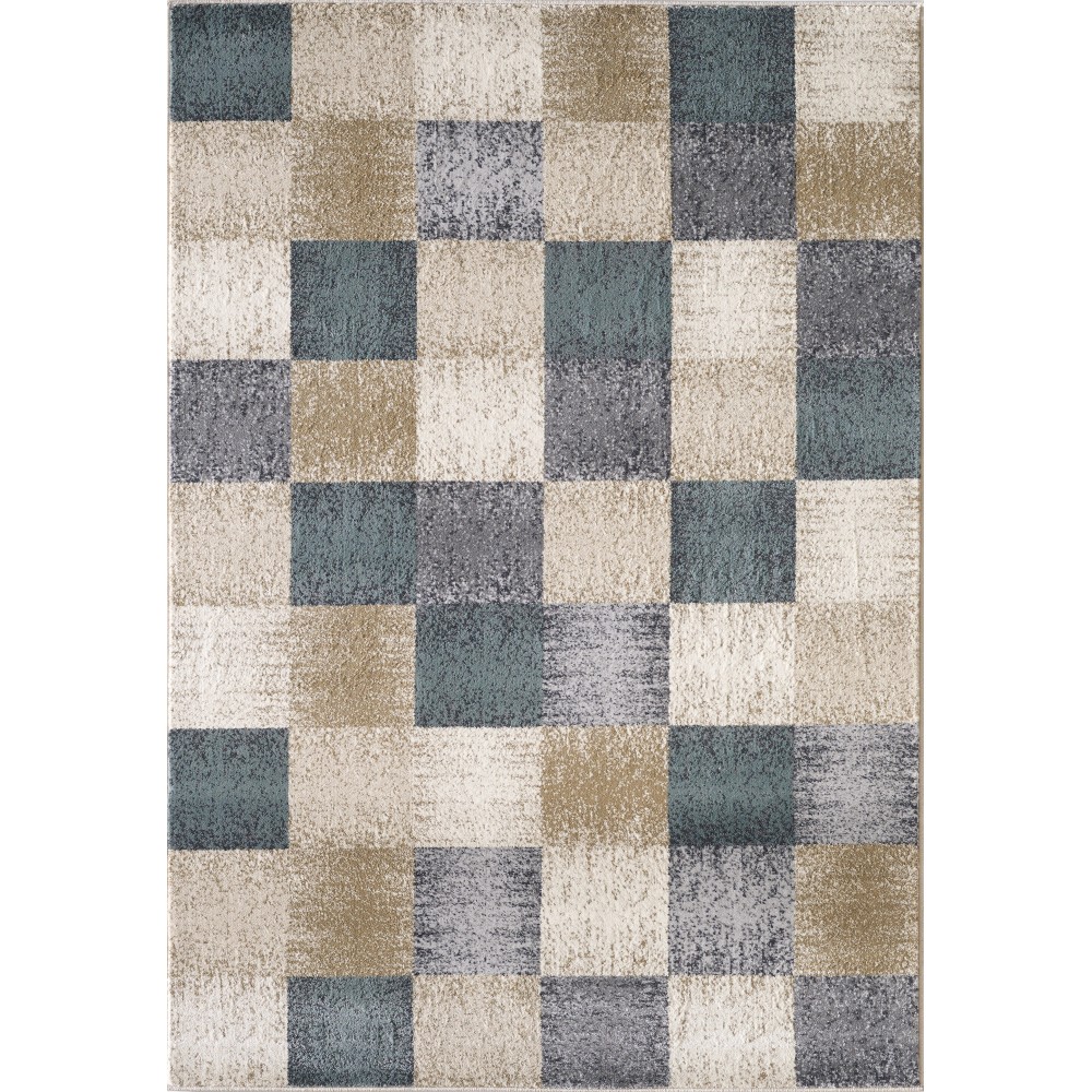 Avalon Ivory Checkered 3'3" x 5'3" Rug