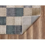 Avalon Ivory Checkered 9' x 12' Rug