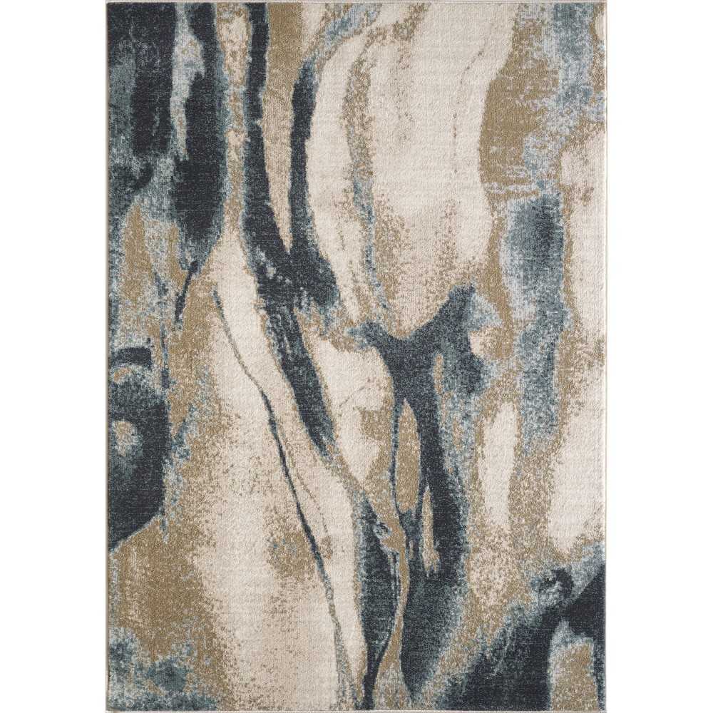 Avalon Ivory/Blue Wonder 2' x 7'7" Runner Rug