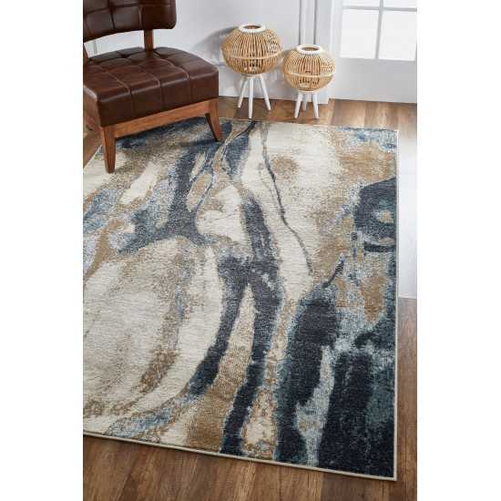 Avalon Ivory/Blue Wonder 3'3" x 5'3" Rug