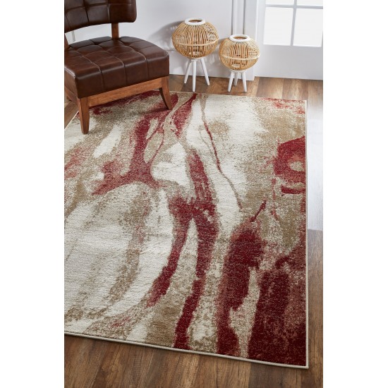 Avalon Ivory/Brown Wonder 2' x 7'7" Runner Rug