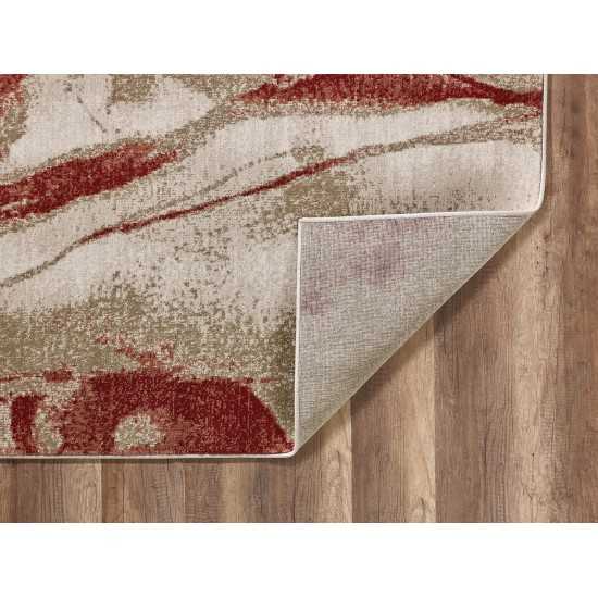 Avalon Ivory/Brown Wonder 2' x 7'7" Runner Rug