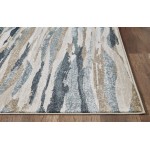 Avalon Ivory/Blue Landscapes 2' x 7'7" Runner Rug