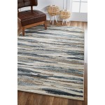 Avalon Ivory/Blue Landscapes 5'3" x 7'7" Rug