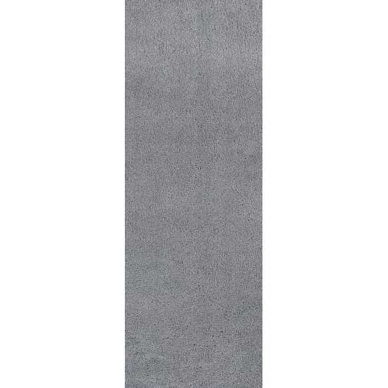 Bliss Grey Shag 2'3" x 7'6" Runner Rug