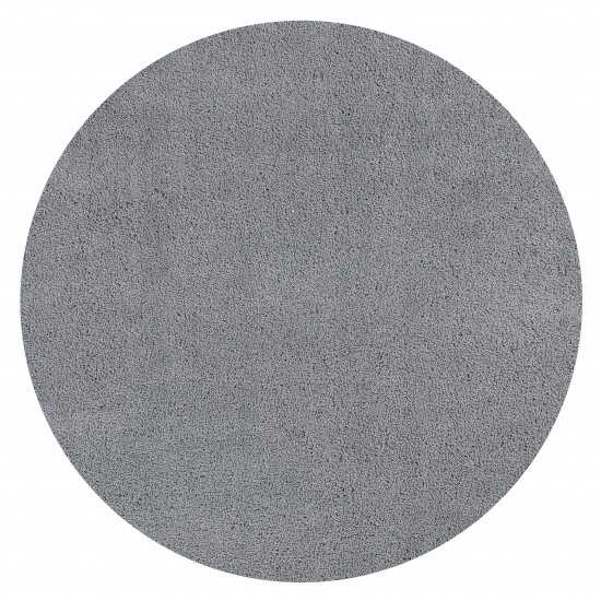 Bliss Grey Shag 6' Round Rug