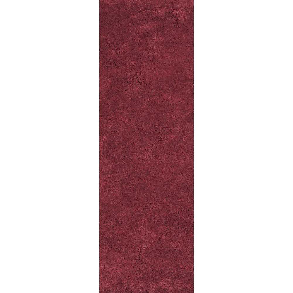 Bliss Red Shag 2'3" x 7'6" Runner Rug